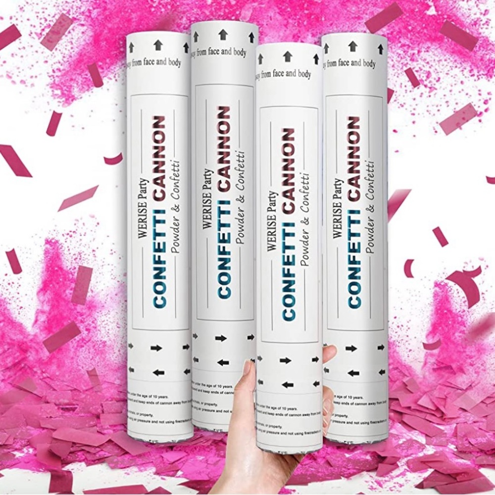 Confetti cannon- pink inside